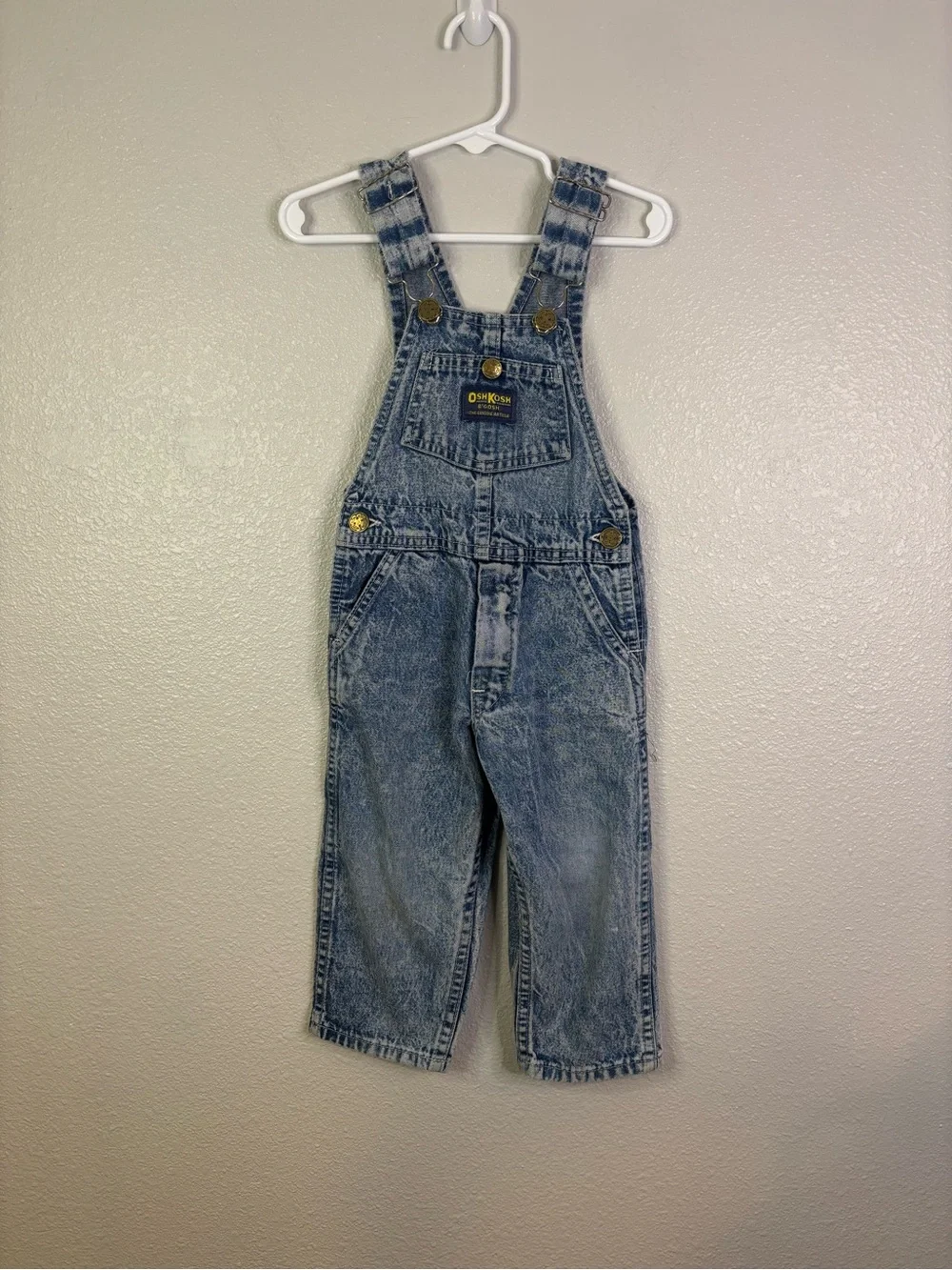 OshKosh B'gosh Vintage Wash Blue Denim Overalls for Kids